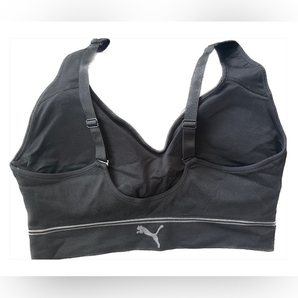2/$19 Puma Convertible Black Sports Bra size Medium Large XL - Picture 5 of 7